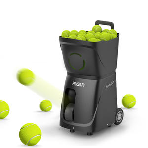 Sıcak satış taşınabilir profesyonel Pusun tenis topları makinesi eğitim başlatıcısı makinesi App kontrol tenis uygulama ekipmanları - Product Image 3