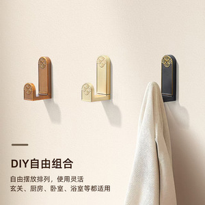 ตะขอเกี่ยวแบบเดี่ยว ผลิตจากโลหะผสมสังกะสี รับน้ำหนักได้ 10-15 กก. สำหรับแขวนผนัง ประตู ตู้เสื้อผ้า สไตล์จีนโบราณ สีบรอนซ์โบราณ รุ่น K650 - Product Image 5