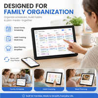 Planificador Familiar Inteligente con Pantalla Táctil Directo de Fábrica, Calendario Familiar Digital, Sincronización con el Teléfono, Seguimiento de Hábitos, Planificación de Comidas