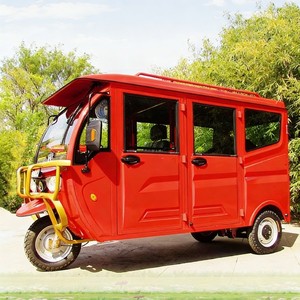 Triciclo de Pasajeros Personalizable <span class=keywords><strong>con</strong></span> Cabina, Triciclo de Pasajeros de Gasolina <span class=keywords><strong>con</strong></span> <span class=keywords><strong>Techo</strong></span> para Turismo - Product Image 3