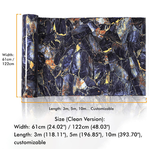 ORON DECO <span class=keywords><strong>Adesivi</strong></span> Murali 3D Lucidi Effetto Marmo, Articoli Decorativi <span class=keywords><strong>per</strong></span> la Stanza, Carta da Parati Adesiva Rimovibile in Rotolo <span class=keywords><strong>per</strong></span> l'Arredamento Domestico - Product Image 6
