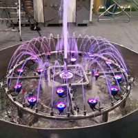 Fuente de Agua Musical con Forma Redonda Moderna para Jardín Exterior, Programable y Personalizable, Venta al Por Mayor de Fábrica