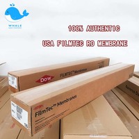 Système de traitement de l'eau par osmose inverse pour eau saumâtre FILMTEC 8040, 220V, avec pompe, PLC, boîte de vitesses, réservoir sous pression et stockage, garantie 1 an