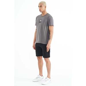 Pantalones Cortos Negros Air Jones Alec para Hombre, Corte Estándar, Mezcla de Algodón Cómoda, Ropa Casual para el Día a Día y Ocio Activo - Product Image 4