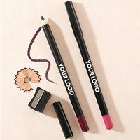 Crayons à lèvres mats waterproof anti-bavures, effet repulpant, longue tenue