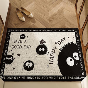 Alfombra de Entrada con Estampado de Animales de Dibujos Animados, Rectangular, Resistente a las Manchas, de PVC, Antideslizante, Resistente al Desgaste, Fácil de Limpiar - Product Image 3