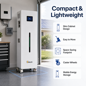 51.2V 400Ah 20kWh Home <b>Energy</b> <b>Storage</b> <b>System</b> LiFePO4 Battery Solar Backup Cloud BMS 6000 Cycles EU Stock Mobile Power Solution - Product Image 2