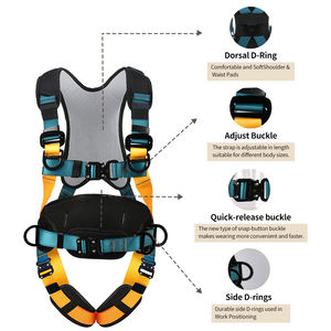 Alta altitude trabalho segurança cinto cinco pontos construção exterior segurança cinto corpo segurança cinto - Product Image 4