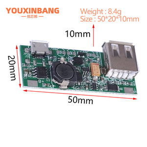 Mô-đun ngân hàng Pin Lithium 3.7V 5V1A với bảng bảo vệ tích hợp, hỗ trợ sạc và xả điện thoại di động - Product Image 2