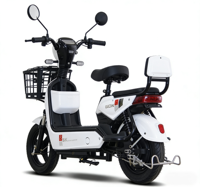 Vélo Électrique Économique 48V 350W-500W, Trottinette Électrique à 2 Roues avec Panier, Moteur Arrière 3 Vitesses pour Adultes, Marché d'Asie du Sud-Est et d'Inde