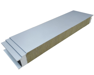 Panneaux muraux en aluminium ignifuge en métal personnalisé, panneaux sandwich en <span class=keywords><strong>laine</strong></span> <span class=keywords><strong>de</strong></span> roche pour toiture, panneaux muraux extérieurs, chambre froide, bâtiment en acier - Product Image 2