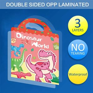 Pegatinas Removibles de PVC para Niños, Diseño de Animales Salvajes, Resistentes al Agua, Juguetes de Actividades para Niñas y Niños, Libro de Pegatinas Reutilizables - Product Image 2