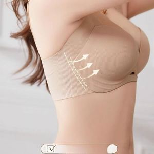 Corsé <span class=keywords><strong>con</strong></span> <span class=keywords><strong>Aros</strong></span> y Adornos de Diamantes, Color Blanco Nude, Sexy, para Mujer, Bralette Push-Up - Product Image 3