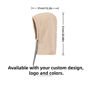 Passamontagna in pile caldo con cappuccio Sherpa, copricapo, sciarpa, per uomo e donna, per sport - Product Image 6