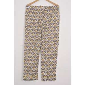 2025 Best Selling Brown Floral Cotton Pajama Set Hand Block Print Nightwear for Women Lightweight Summer <b>Lounge</b> Set - Product Image 5