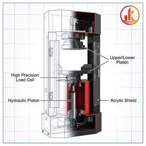 Máquina de Ensayo de Compresión de Cilindros y Cubos de Hormigón Hidráulica JK Astmc <span class=keywords><strong>CTM</strong></span> 300kN 600kN 1000kN 2000kN, Clase 0.5, Inteligente y Automática - Product Image 3
