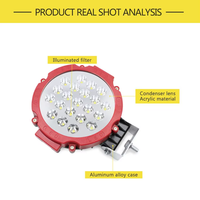 Barra de luz LED de trabajo de alta potencia de 7 pulgadas, 51W, 63W, punto/luz de conducción de inundación para todoterreno UTE 12V 24V 4x4 4WD barco SUV camión