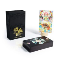 Ensemble de cartes de tarot personnalisable, écologique et durable, coffret cadeau pour débutants et collectionneurs, avec art coloré, boîte noire pour la lecture des cartes