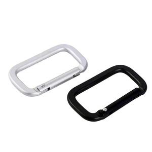 Moschettone rettangolare con fibbia ad anello quadrato in alluminio per borsa da campeggio fibbia da appendere 50mm marina Kayak <span class=keywords><strong>barca</strong></span> - Product Image 1