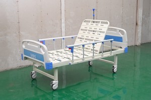 저렴한 수동 싱글 크랭크 병원 침대, 요양원용 수동 의료용 침대(환자 회복용 매트리스 포함) - Product Image 3