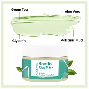 All'ingrosso maschera di argilla con tè verde idratante prodotto di bellezza per la pulizia profonda Detox collagene infuso maschera di argilla per la cura del viso - Product Image 4