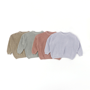 เสื้อผ้าเด็กถักนิตติ้งสีเข้าชุด ทารกแรกเกิด ผ้าฝ้าย 100% เสื้อเด็ก ท็อปเด็ก เสื้อกันหนาวเด็ก เสื้อจั๊มเปอร์เด็ก - Product Image 6