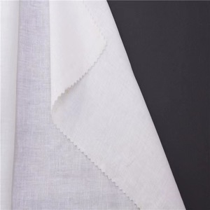 Manufacturer Supply 100% <strong>Linen</strong> White Color <strong>20s</strong>*<strong>20s</strong> Woven Plain Dyed Cotton <strong>Linen</strong> <strong>Blend</strong> Fabric for Garments - Product Image 4