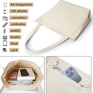 <b>Canvas</b> Tote <b>Bag</b> with <b>Canvas</b> Tote <b>Bag</b> for Duty High Quality Pouch Handle and Men 100 Print <b>Duffle</b> Make up <b>Canvas</b> Tote <b>Bag</b> - Product Image 5