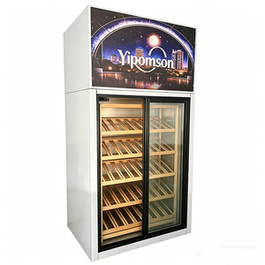 Refrigerador Comercial <span class=keywords><strong>para</strong></span> Exhibición de Vinos, Precio Directo de Fábrica, OEM, Gabinete de Almacenamiento, Enfriador de Piso <span class=keywords><strong>para</strong></span> Bares y Restaurantes de Alta Gama - Product Image 4