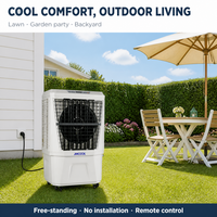 JHCOOL Refroidisseur d'air portable de qualité supérieure, système de ventilation mécanique, refroidisseur d'air domestique, climatiseur évaporatif extérieur