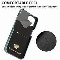 KINGSOUL Étuis de luxe en cuir grainé multicolores pour téléphones portables et maquillage, modèle antichoc 17 Air 0315, fabriqué en Chine
