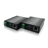 Extensor PoE de Larga Distancia 10/100Mbps, Conversor PoE sobre Cable de Par Trenzado de 2 Hilos, Extensor PoE para Cámara IP, Extensor Ethernet