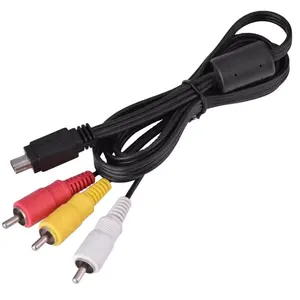 Mini USB To 3 RCA AV Audio Video Camera Cable