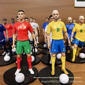 Realistische Fußballstars Cristiano Ronaldo Mbappé PVC-Actionfigur Handgefertigte Puppe Trendiges Spielzeug Dekorationsmodell YTL-FB-020 YANSTAR - Product Image 5