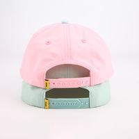 Bonnet Snapback personnalisé 5 panneaux en nylon pour enfants Logo tissé avec écusson Casquettes Snapback non structurées pour bébé