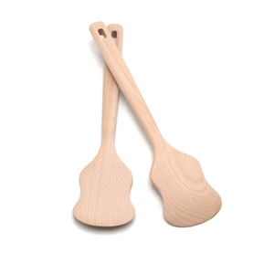 Cuillères fantaisie en bois style <span class=keywords><strong>guitare</strong></span>, spatule <span class=keywords><strong>guitare</strong></span>, ustensiles de service à long manche, ensemble d'ustensiles de cuisine innovants pour mélanger - Product Image 4