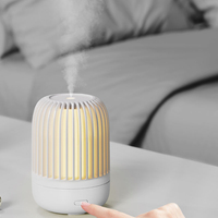 Diffuseur d'aromathérapie ultrasonique en plastique alimenté par USB de qualité supérieure, mini humidificateur d'huiles essentielles à LED, machine d'ambiance pour la maison