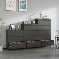 Meilleures ventes : Commode à tiroirs modulaire en acier, fabriquée en usine, avec quatre tiroirs latéraux verrouillables, pour usage professionnel.