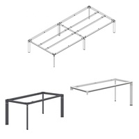 Pied d'accessoires de table en fer avec cadre de table soudé en métal