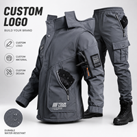 Combinaison chaude en polaire pour homme, automne et hiver, vêtements de chasse, uniforme tactique en softshell