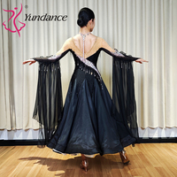 Robe de danse de salon standard internationale personnalisée B-25185 pour femmes, en spandex/polyester, pour les spectacles sur scène