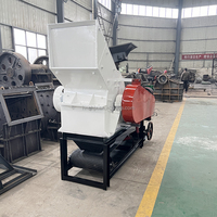 Concasseur de déchets de construction (briques, pierres, verre, charbon) à moteur AC, machine à fabriquer du sable à marteaux contrôlée par PLC, capacité max. 6t/h