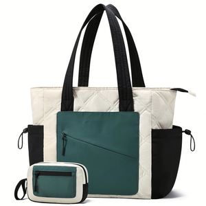 Multifunctional Shopping <b>Bag</b> Water Resistance Quilted Puffer Tote Handbag s - Product Image 1