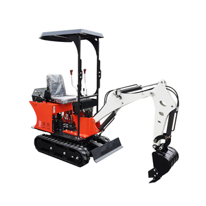Miniexcavadora con certificación Euro 5, embolsadora hidráulica de 0,8 toneladas y 800kg, envío gratis, tipo oruga con componente de Motor central - Product Image 1