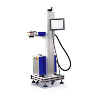 Machine de marquage laser volante à fibre optique ligne de montage entièrement automatique impression accessoire en aluminium numéro de lot gravure