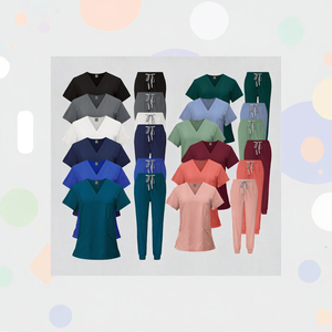 Custom Logo White Hospital Nurse Scrubs New Style Fashionable Female Medical Elasticity Uniform Sets for Doctors - Product Image 3