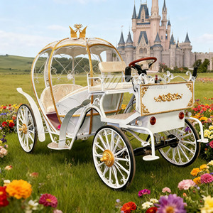 รถม้าฟักทองตกแต่งมงกุฎหรูหรา ใช้ไฟฟ้า สำหรับงานแสดงสินค้าเชิงพาณิชย์ - Product Image 1
