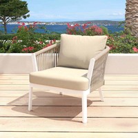 Ensemble de canapés d'extérieur en corde tressée, imperméable et résistant au soleil, pour cour, jardin, hôtel, balcon extérieur, villa, mobilier d'extérieur