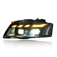 Phare de pièce de voiture automatique SJC pour Audi A5 2008-2012 Mise à niveau RS Style Nouveau phare LED Design