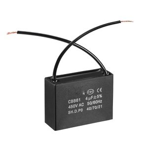Tụ Điện Quạt <span class=keywords><strong>cbb61</strong></span> 3UF 3.5UF 4UF 450V tụ điện màng Polypropylen - Product Image 1